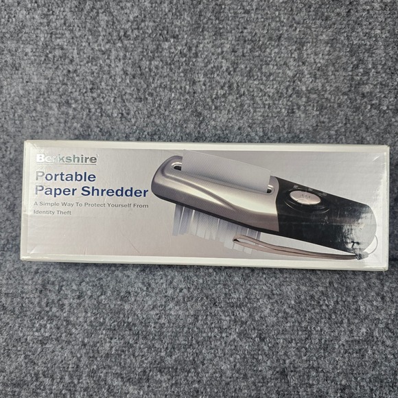 Berkshire Portable Paper Shredder Battery or USB Powered Home Office Security - Picture 1 of 5